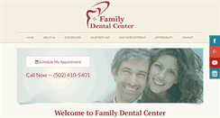 Desktop Screenshot of familydentalcenterkyfrankfort.net